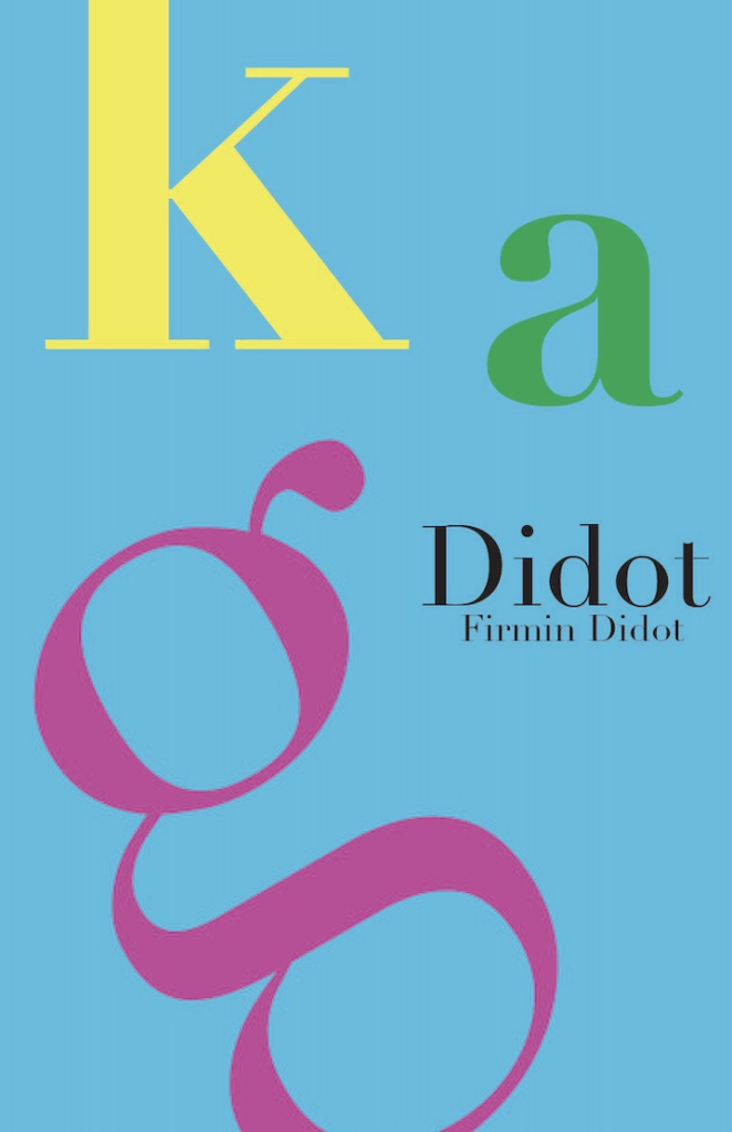 A poster inspired by the font Didot
