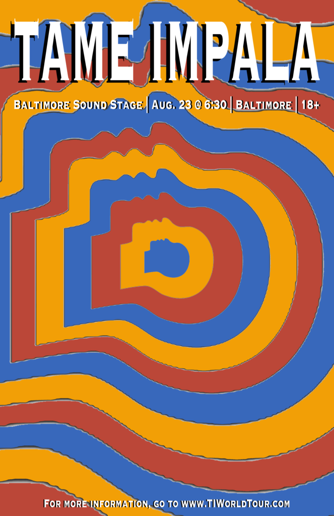 A graphic design made me inspired by band Tame Impala