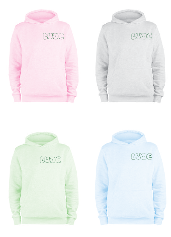 Mockups of my designs on sweatshirts