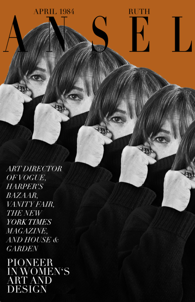 A graphic design made me inspired by designer Ruth Ansel